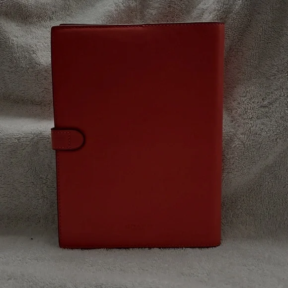 Coach Pink and Rouge Leather Notebook Cover And Pencil Case - Picture 2 of 4